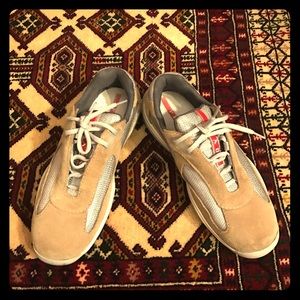 Prada Sports leather Sneakers shoes. Size 36